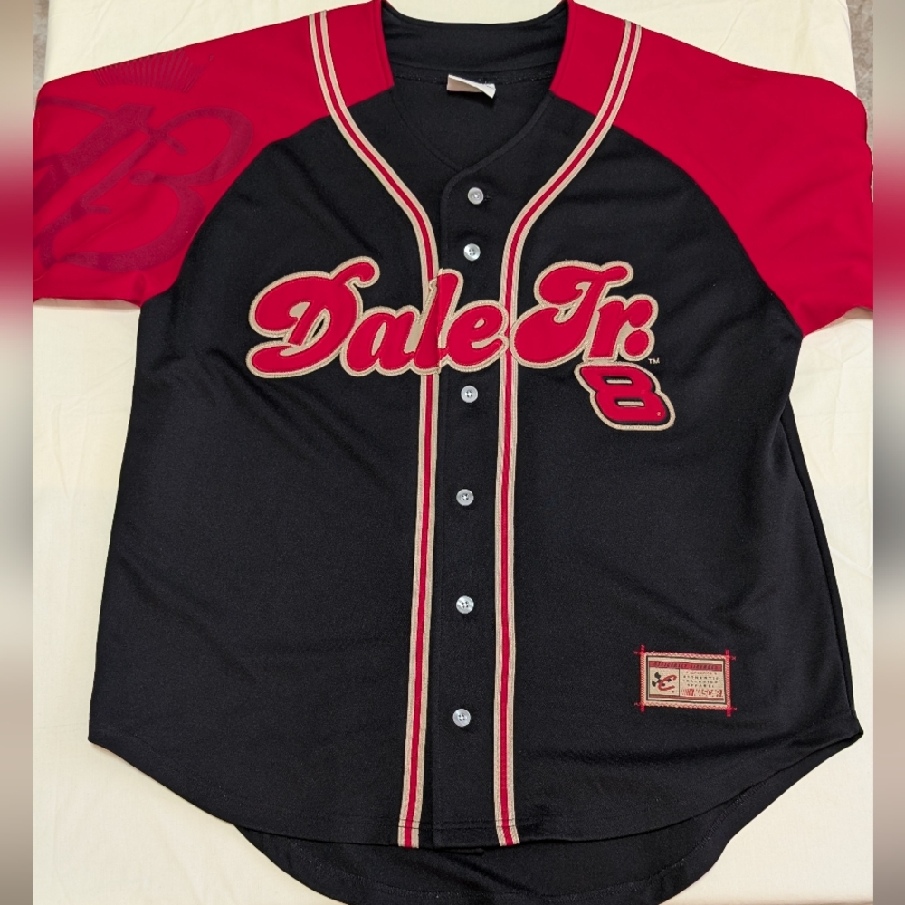 Dale Earnhardt Jr. Chase Baseball Jersey Men’s Authentic Budweiser NASCAR